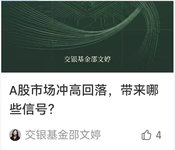 A股市场信号主题线上图文卡片
