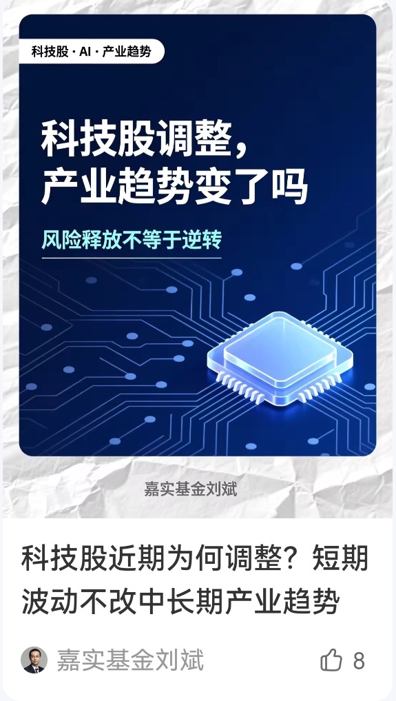 科技股产业趋势主题线上图文卡片